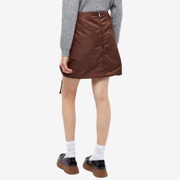 Ganni ruched shell mini skirt - Picture 5 of 6